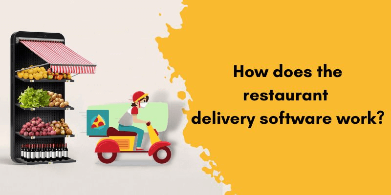 How does the restaurant delivery software work