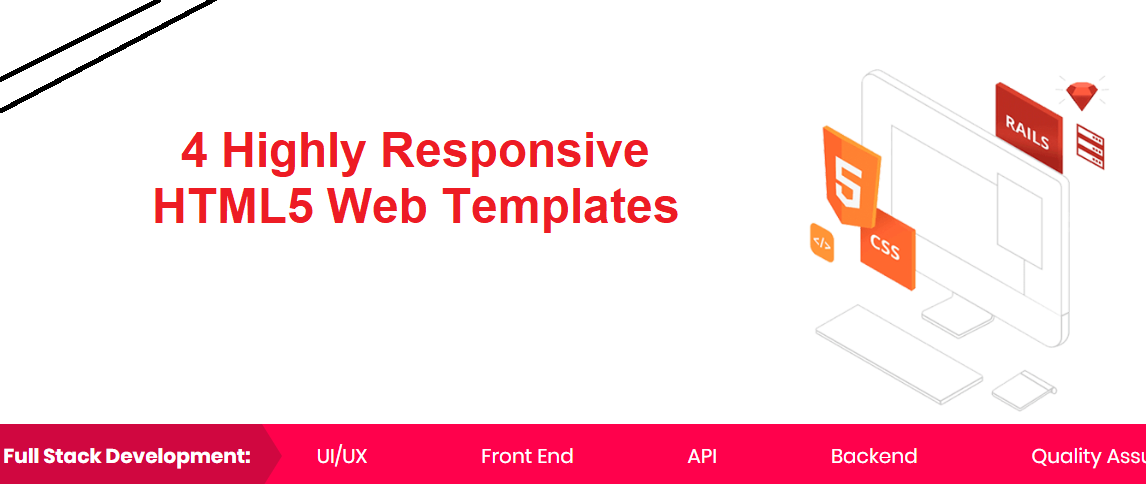 4 Highly Responsive HTML5 Web Templates