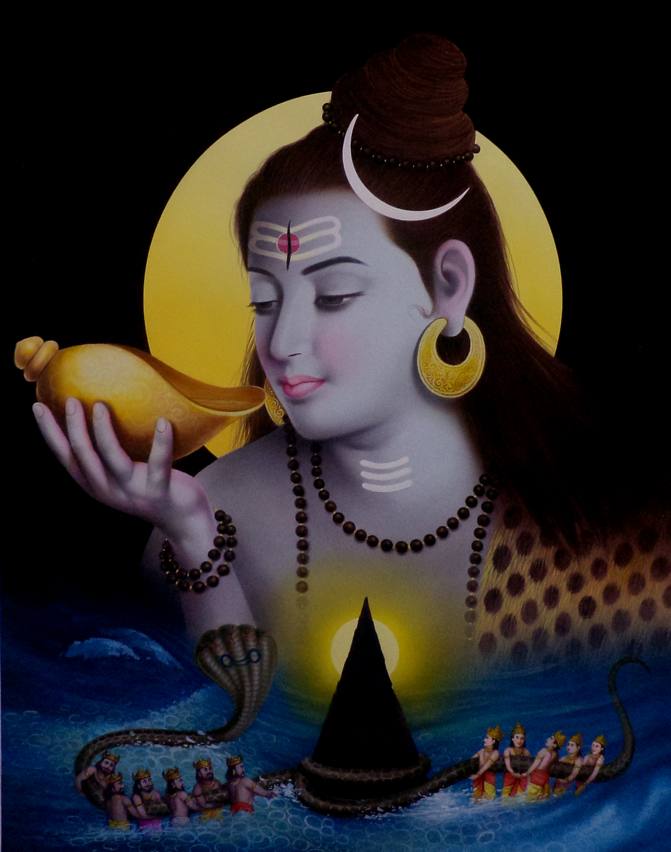Understanding The Pillar In Lord Shiva Paintings