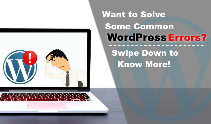 Want to Solve Some Common WordPress Errors? Swipe Down to Know More!