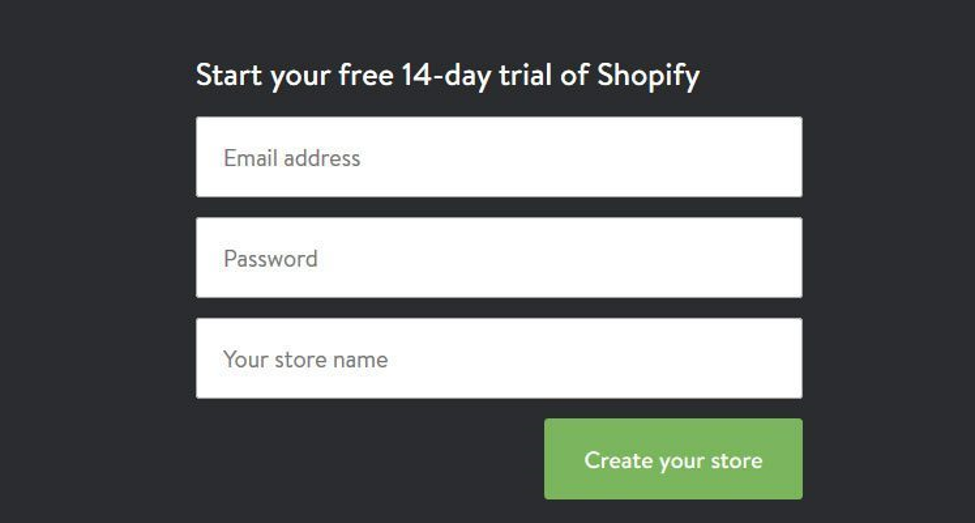 Shopify account