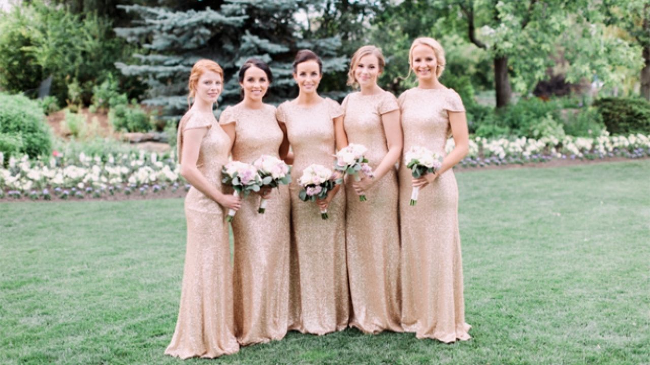 Looks to Try with Gold Bridesmaid Dresses in 2021