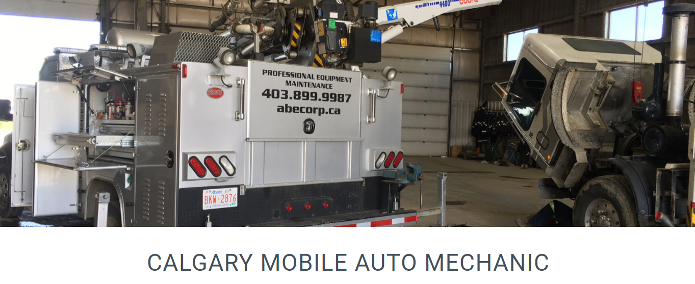 Mobile Auto Repair Mechanic Calgary, On Site Heavy Equipment Repair Shop