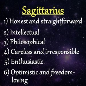 Sagittarius Trait